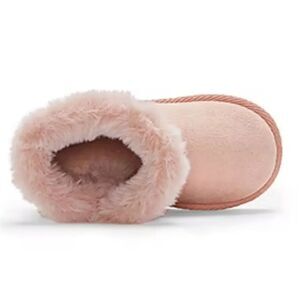 BRAND NEW FIRST STEPS FAUX FUR GIRLS SLIP-ON BOOTIE